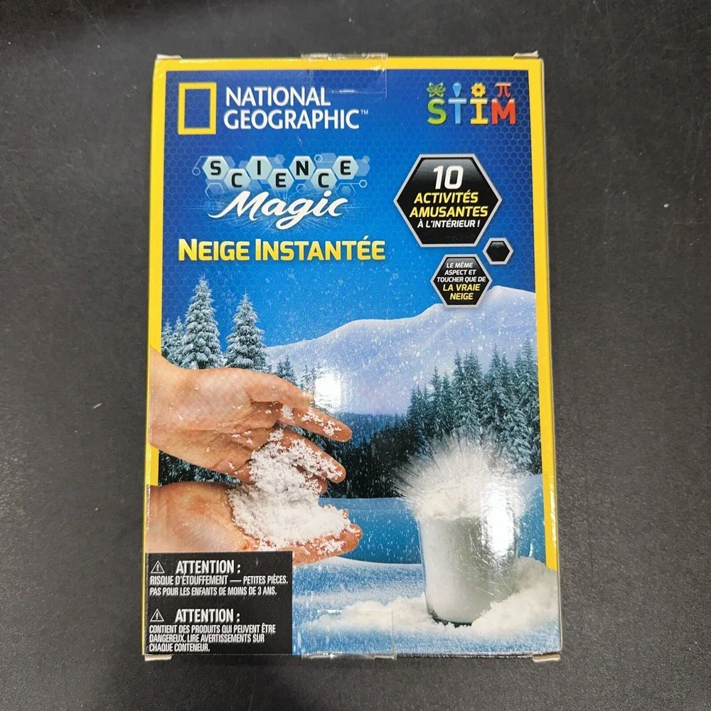National Geographic Science Magic Instant Snow Kit, STEM‎ Kit NEW